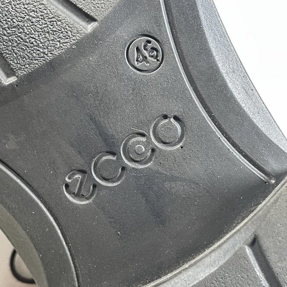 ECCO Men's Helsinki Brown‎ Leather Lace Up Square Toe Oxford 12-12.5 US / EUR 46 - Picture 12 of 14